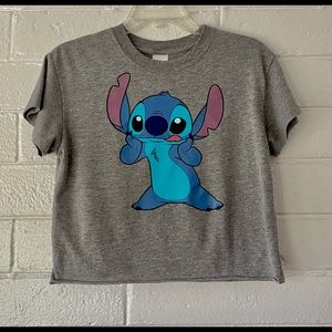 DISNEY brand Stitch crop t-shirt designed for Disney Resorts EUC size XS CUTE!